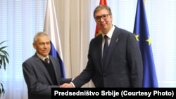 Ambasador Rusije u Srbiji Aleksandar Bocan Harčenko i predsednik Srbije Aleksandar Vučić
