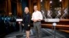 Švedska premijerka i čelnica Socijaldemokrata Magdalena Andersson s glavnim protukandidatom Ulfom Kristerssonom, čelnikom Umjerene stranke, u političkoj debati na TV4, Stockholm, Švedska, 10. septembra 2022.