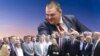 Колаж на съпредседателя на ДПС Делян Пеевски и снимка от предизборно събитие на движението.