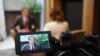 KOSOVO: James Rubin, U.S. Special Envoy and Coordinator for the Global Engagement Center during the interview with RFE/RL journalist, Amra Zejneli Loxha in Prishtina on April 11, 2023