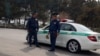 Полиция контролирует уличное движение. Ашхабад. Март 2024 г.