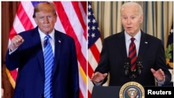 Дональд Трамп и Джо Байден. 
