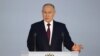 Владимир Путин по време на годишната си реч пред федералното събрание.