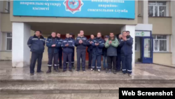 Кадр из видео карагандинских горноспасателей