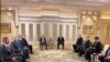 UAE- Armenian Prime Minister Nikol Pashinian and Azerbaijani President Ilham Aliyev meet in Abu Dhabi, July 10, 2025.