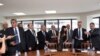 Armenia - Representatives of the governing coalition and the opposition Armenia National Congress begin landmark negotiations in Yerevan, 18Jul2011.