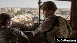 Soldați americani la Bagdad, 1 ianuarie 2020 