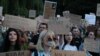 UKRAINE -- Protest against a draft law that limits the independence of NABU and SAPO. Kyiv, July 24, 2025