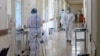 Armenia -- Medics at the Surb Grigor Lusavorich Medical Center in Yerevan, Armenia's largest hospital treating COVID-19 patients, June 5, 2020.