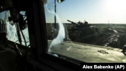 Подбитый танк, Донецкая область, Украина, 24 сентября 2023 года
