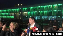 გიგა ბოკერია დაკითხვიდან გამოსვლის შემდეგ