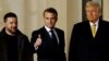 Президент Франции Эммануэль Макрон сопровождал избранного президента США Трампа и президента Украины Владимира Зеленского. Париж, 7 декабря 2024 г.