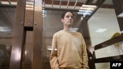 Американський журналіст Еван Гершкович у московському суді, 19 вересня 2023 року