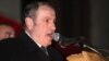 Armenia - Opposition leader Levon Ter-Petrosian speaks at a rally in Yerevan, 1Mar2012.