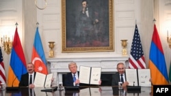ԱՄՆ - Եռակողմ հռչակագրի ստորագրման արարողությունը Սպիտակ տանը, Վաշինգտոն, 8-ը օգոստոսի, 2025թ.