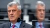 Ish-presidenti i Kosovës, Hashim Thaçi, gjatë paraqitjes pranë Dhomave të Specializuara në Hagë. 