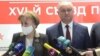 Președinta Parlamentului Zinaida Greceanîi și noul lider al PSRM, Igor Dodon, Chișinău, 30 decembrie 2020