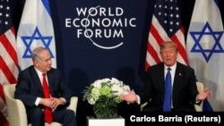 La întrevederea de la Davos între Donald Trump și premierul israelian Benjamin Netanyahu
