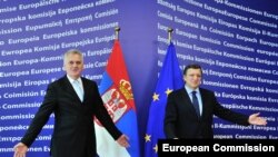 Tomislav Nikolić i Jose Manuel Barroso u Briselu, juni 2012.