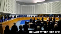 Перед початком засідання ЄСПЛ. Страсбург, 26 січня 2022 року