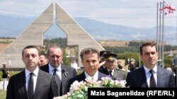 Ираклий Гарибашвили (слева) и четвертый президент Грузии Георгий Маргвелашвили
