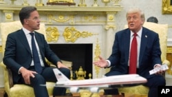 Марк Рутэ і Дональд Трамп, Вашынгтон, 14 ліпеня 2025