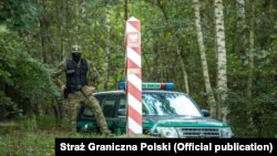 Полькі памежнік. Ілюстіарцыйнае фота