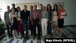 Studenti Pravnog fakulteta sa rektorom