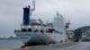Nava norvegiană Silver Dania, suspectată de sabotarea unui cablu în Marea Baltică, a fost adusă în portul Tromsø, Norvegia, pentru investigații, pe 31 ianuarie 2025.