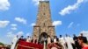 Gazimestan, memorial site and monument commemorating the Battle of Kosovo, Serbian Orthodox Church marking Vidovdan