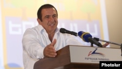 Armenia - Prosperous Armenia Party leader Gagik Tsarukian speaks in Yerevan, 4 September 2018.