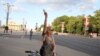 Acțiuni spontane de solidaritatea cu opoziția și cei reținuți de poliție, Minsk, 8 august 2020.