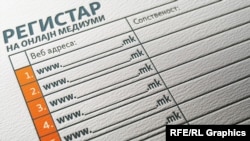Илустрација на регистар на онлајн медиуми
