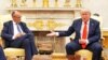 Президент США Дональд Трамп (п) і канцлер Німеччини Фрідріх Мерц, Білий дім, Вашингтон, 5 червня 2025 року