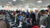 NATO and UK diplomats visited Afghanistan Independent Election Commission National Tally and Data Center on October 6.