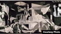 Фрагмэнт карціны Пабла Пікаса «Герніка» (1937)